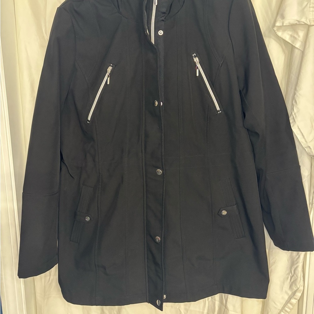 Sebby Black Water Resistant Jacket